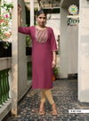 Zulfi  Vol 1 By Passion Tree Vetican Plain Embroidery Kurtis Suppliers In India